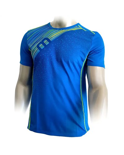 Mico X-Performance Run Men's Round Neck Short Sleeve Baselayer, Cobalt