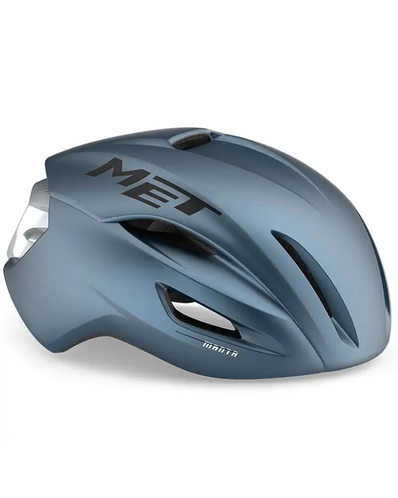 Met Manta MIPS Road Cycling Helmet, Matt Navy/Silver