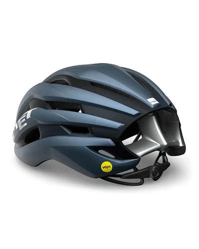 Met Trenta MIPS Road Cycling Helmet, Matt Navy/Silver