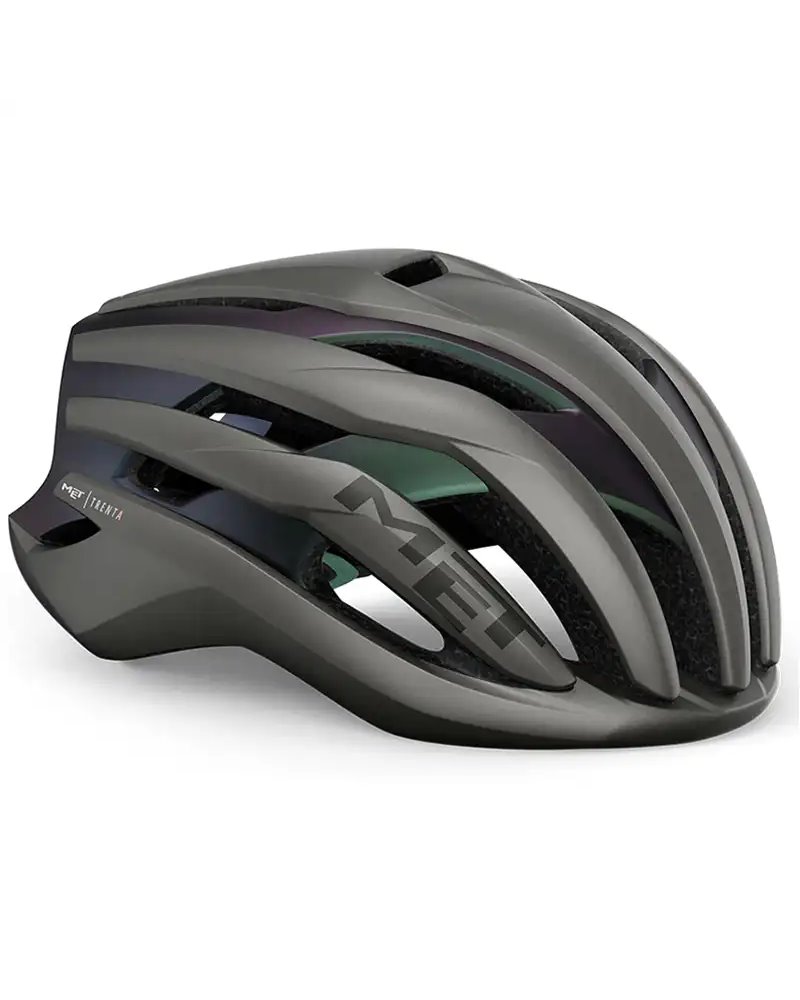 Met Trenta MIPS Road Cycling Helmet, Matt Gray Iridescent