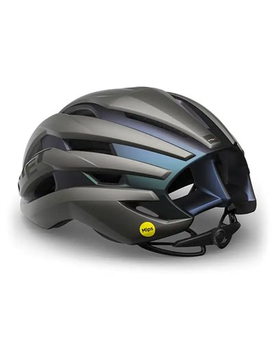 Met Trenta MIPS Road Cycling Helmet, Matt Gray Iridescent