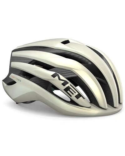 Met Trenta 3K Carbon MIPS Casco Strada, Vanilla Ice Gold Opaco