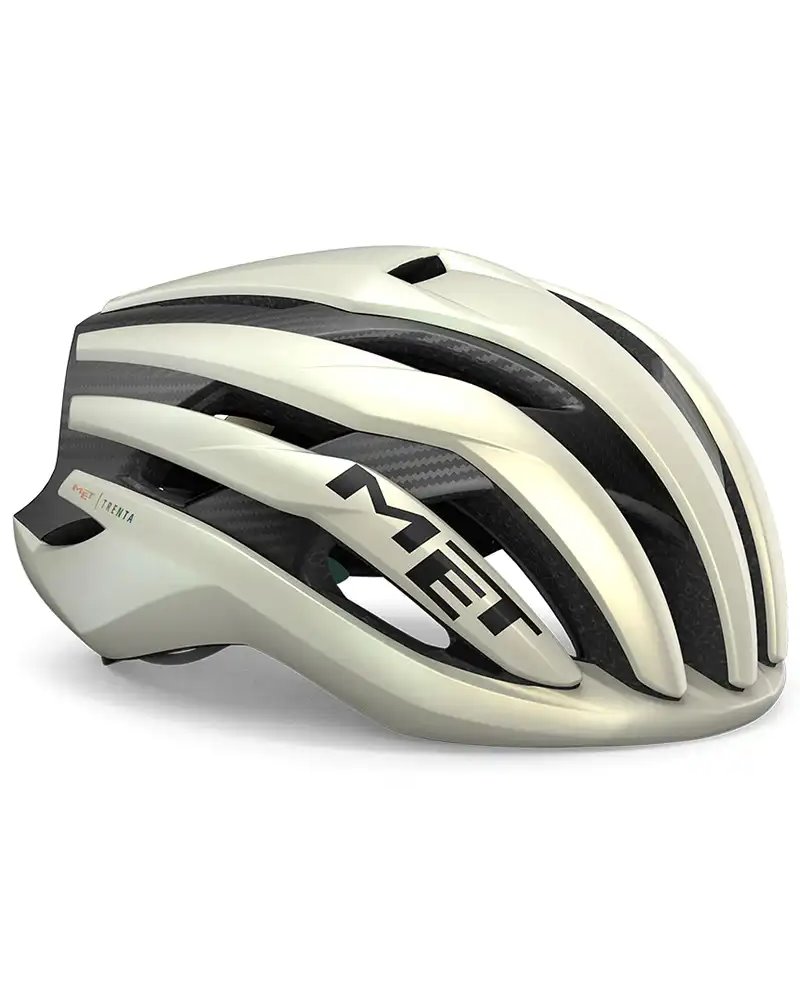 Met Trenta 3K Carbon MIPS Road Cycling Helmet, Matt Vanilla Ice Gold