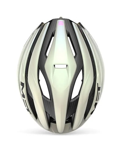 Met Trenta 3K Carbon MIPS Casco Strada, Vanilla Ice Gold Opaco
