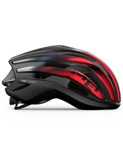 Met Trenta 3K Carbon MIPS Road Cycling Helmet, Glossy Iridescent Red