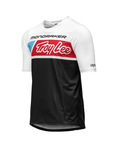 Mondraker - Troy Lee Designs Skyline SS Maglia Maniche Corte Uomo, Bianco Icon