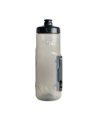 Monkeylink Borraccia da 600ml Trasparente senza Attacco Magnetico