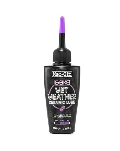 Muc-Off e-Bike Wet Lube Lubrificante Catena Bici Elettriche Condizioni Umide (50ml)