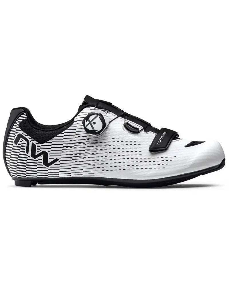 Northwave Storm Carbon 2 Scarpe Road Uomo, Bianco/Nero