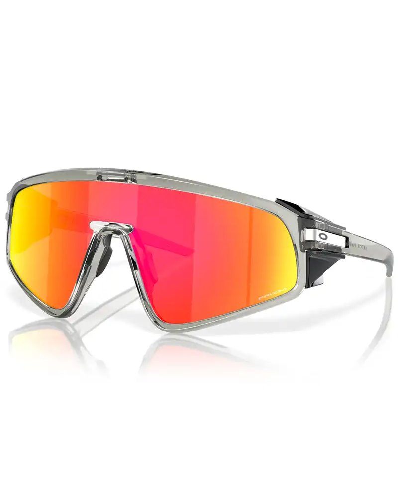 Oakley Latch Panel Cycling Glasses Grey Ink/Prizm Ruby