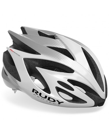 Rudy Project Rush Cycling Helmet, White/Silver (Shiny)