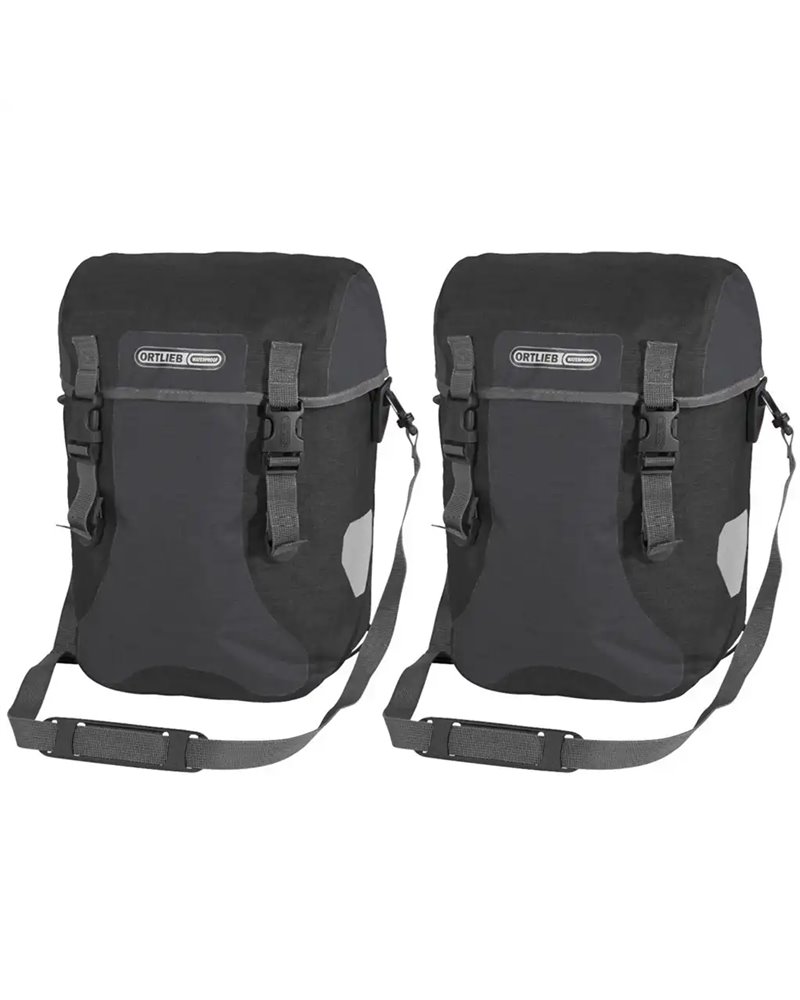 Ortlieb Sport-Packer Plus F4904 Coppia Borse Bici Posteriori 30 Litri, Granite/Black