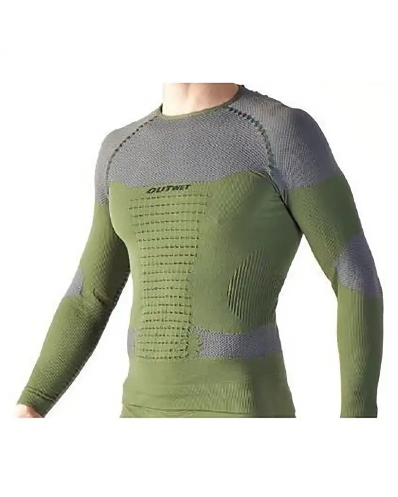 Outwet Deepimpact 3 Maglia Intimo Manica Lunga, Verde