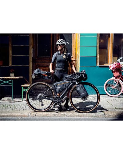 Ortlieb Frame-Pack F9973 Borsa Tubo Orizzontale 4 Litri, Nero Opaco