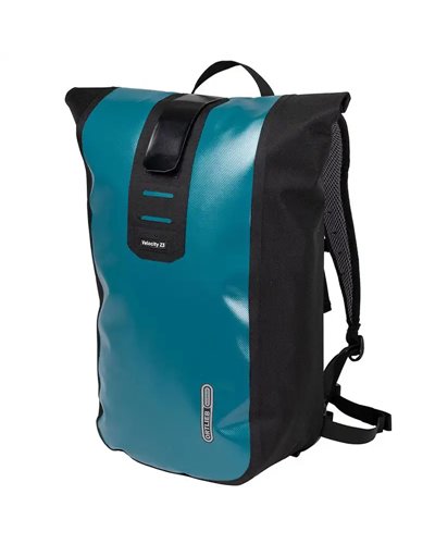 Ortlieb Velocity Cycling Waterproof Backpack 23 Liters, Petrol/Black