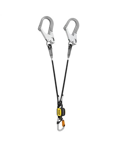 Petzl Absorbica-Y 80 cm MGO Double Lanyard with Energy Absorber and Connectors (INT)