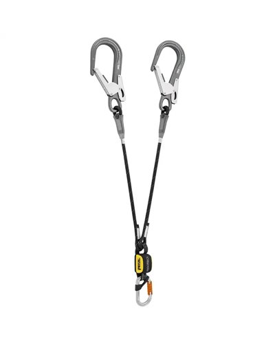 Petzl Absorbica-Y 80 cm MGO Double Lanyard with Energy Absorber and Connectors (EU)