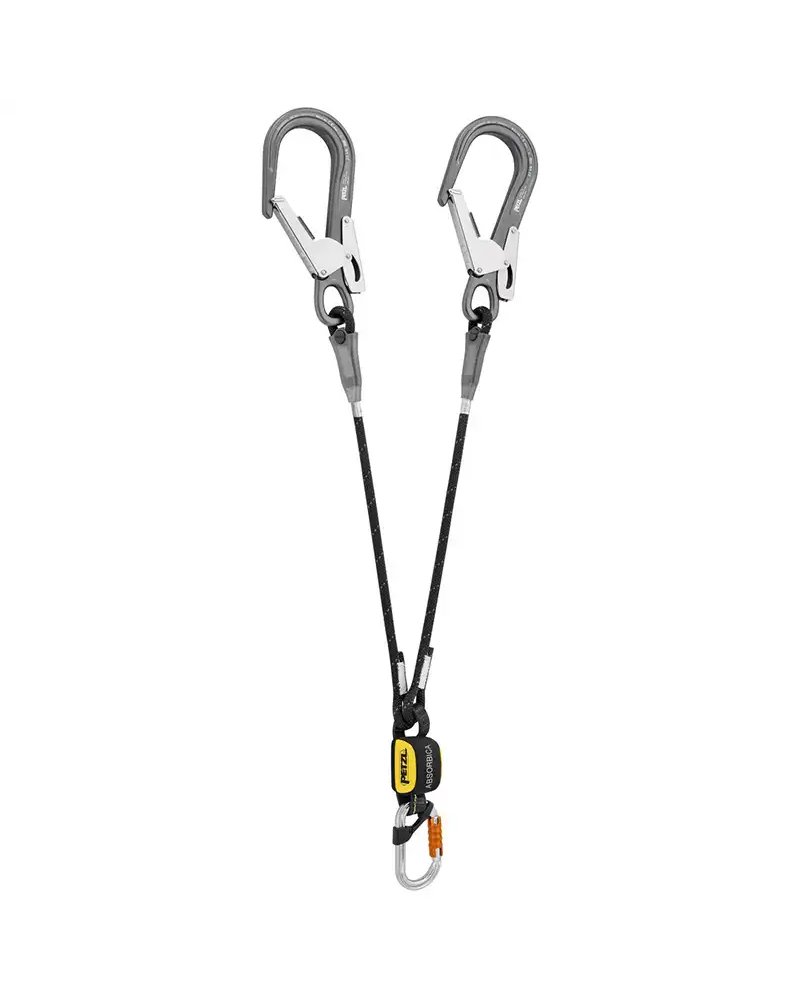 Petzl Absorbica-Y 80 cm MGO Cordino Doppio con Assorbitore e Connettori (EU)