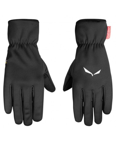 Salewa WS Finger Windstopper Trekking Gloves, Black Out