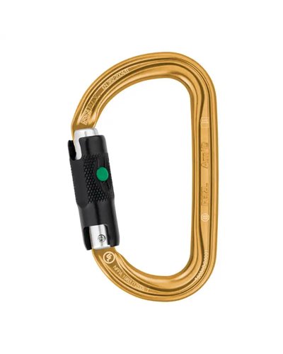 Petzl Am'D Ball-Lock Moschettone, Oro