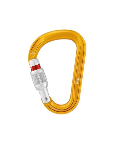 Petzl Attache Screw-Lock Moschettone, Giallo