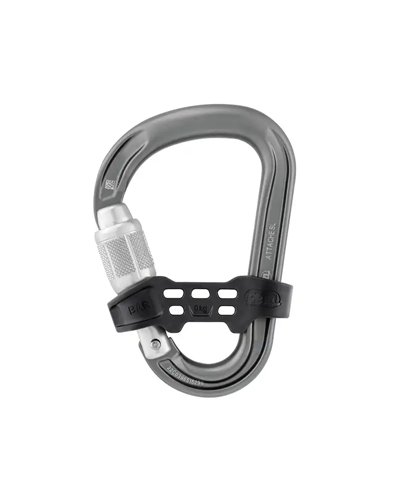 Petzl Attache Bar Screw-Lock Biner, Gray