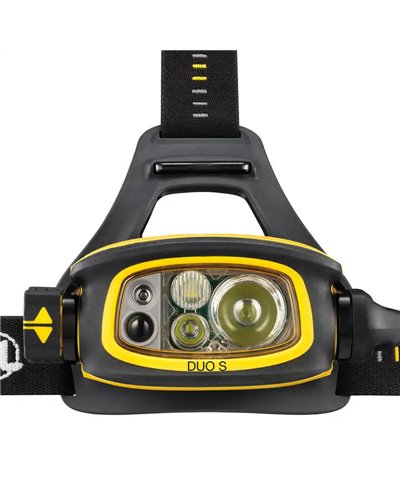 Petzl Duo S Lampada Frontale, Nero/Giallo