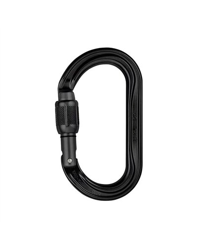Petzl Ok Screw-Lock Nero Moschettone