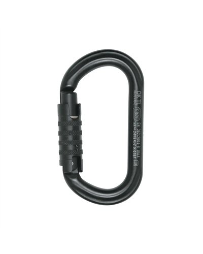 Petzl Ok Triact-Lock Nero Moschettone