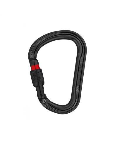 Petzl Moschettone William Screw-Lock Nero