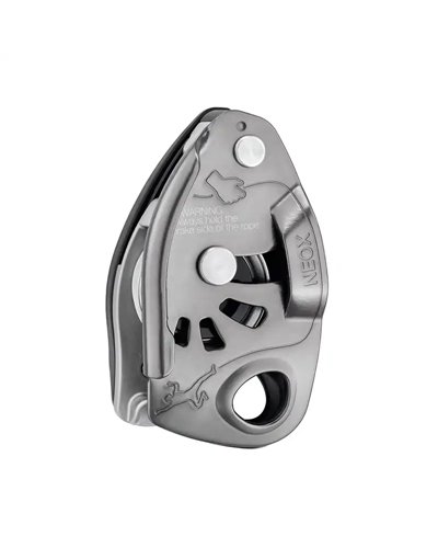 Petzl Neox Belay with Cam-Assisted Blocking, Light Gray