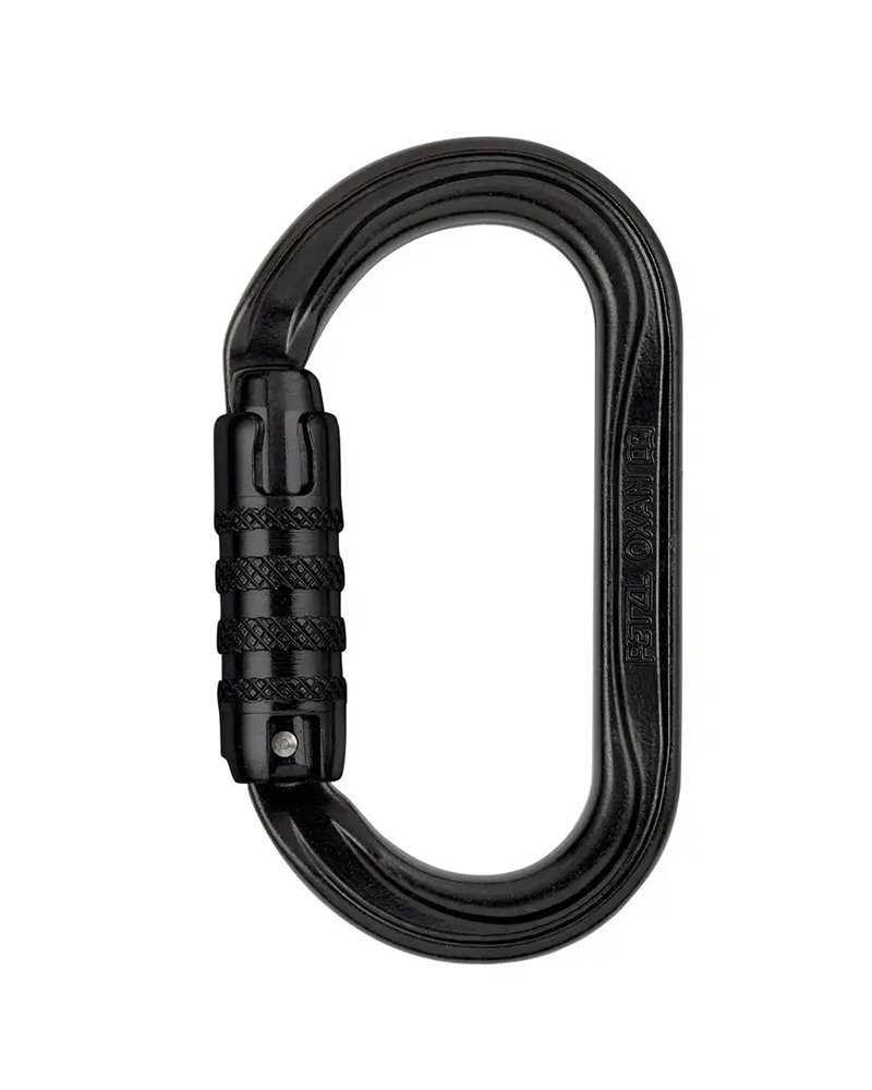 Petzl Oxan Triact-Lock Nero Moschettone