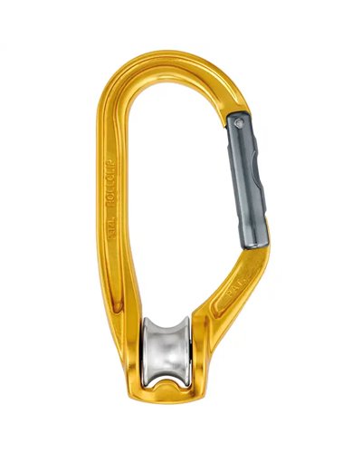 Petzl Rollclip Carrucola Moschettone (Senza Bloccaggio)