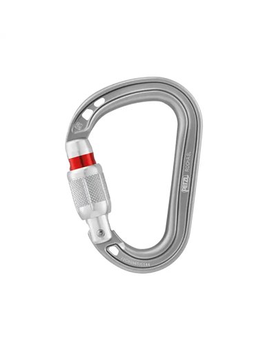 Petzl Rocha Screw-Lock Biner, Light Gray