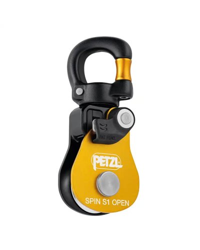 Petzl Spin S1 Carrucola Semplice con Girello Apribile