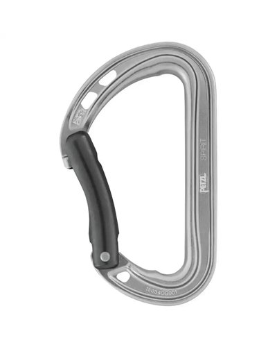 Petzl Spirit Carabiner Bent Grey
