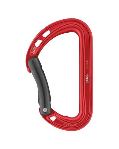 Petzl Spirit Carabiner Bent Red