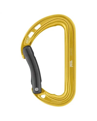 Petzl Spirit Carabiner Bent Yellow