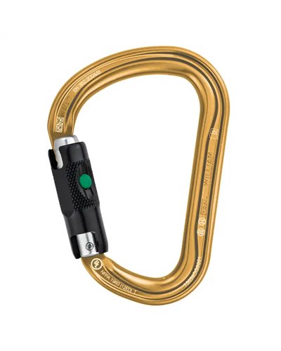 Petzl William Ball-Lock Moschettone, Oro