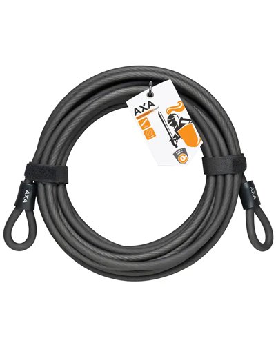 AXA Double Loop 100/10 Prolunga Cavo Antifurto Lucchetto Bici