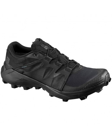 Salomon Wildcross GTX Gore-Tex Men's Trail Running Shoes, Black/Black/Black