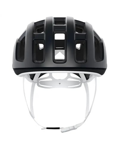 Poc Ventral Lite Road Cycling Helmet, Uranium Black/Hydrogen White Matt