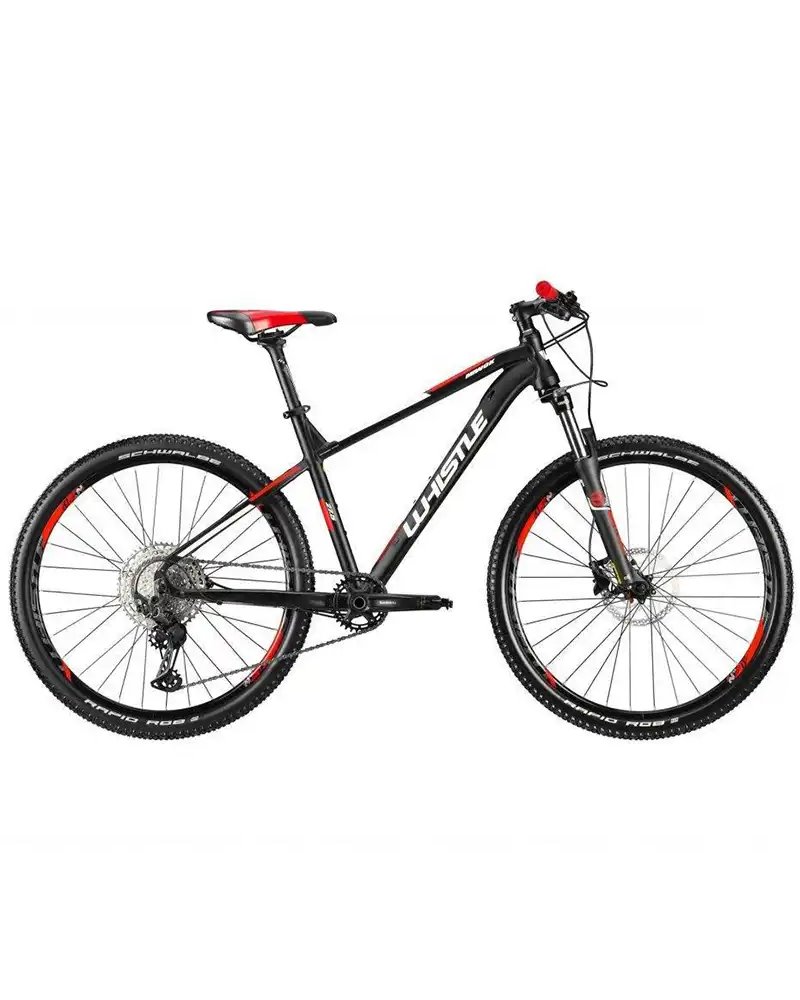 Whistle Miwok 2159 27.5" Shimano XT 12sp Size L, Black/Fluo Red Matt