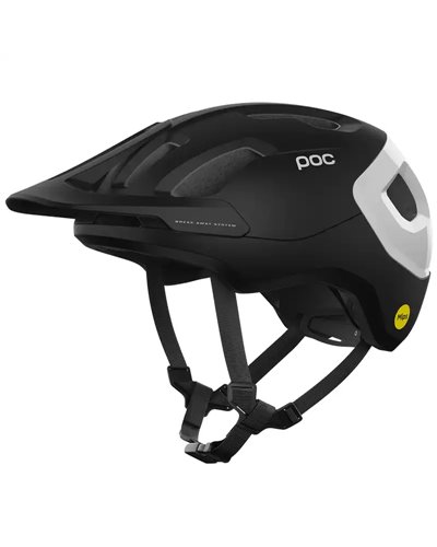 Poc Axion Race MIPS MTB Helmet, Uranium Black Matt/Hydrogen White