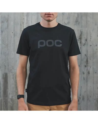 Poc Tee Short Sleeve 100% Cotton, Uranium Black