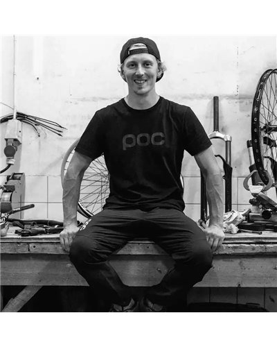 Poc Tee Short Sleeve 100% Cotton, Uranium Black