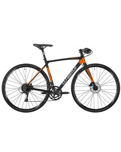 Whistle Modoc Flat Bar Shimano Sora 9V Tg. L, Nero/Arancio Opaco