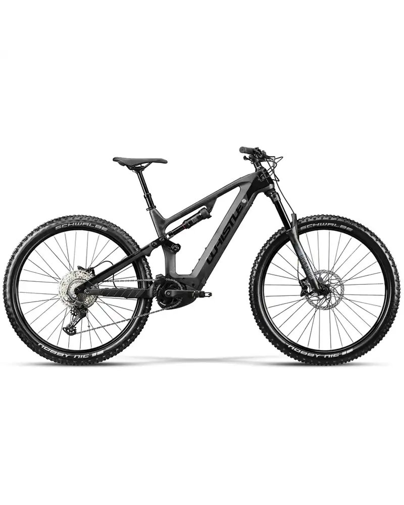 Whistle e-MTB B-Rush C4.2 LT 12sp Bosch CX 625Wh Size 40, Carbon/Black