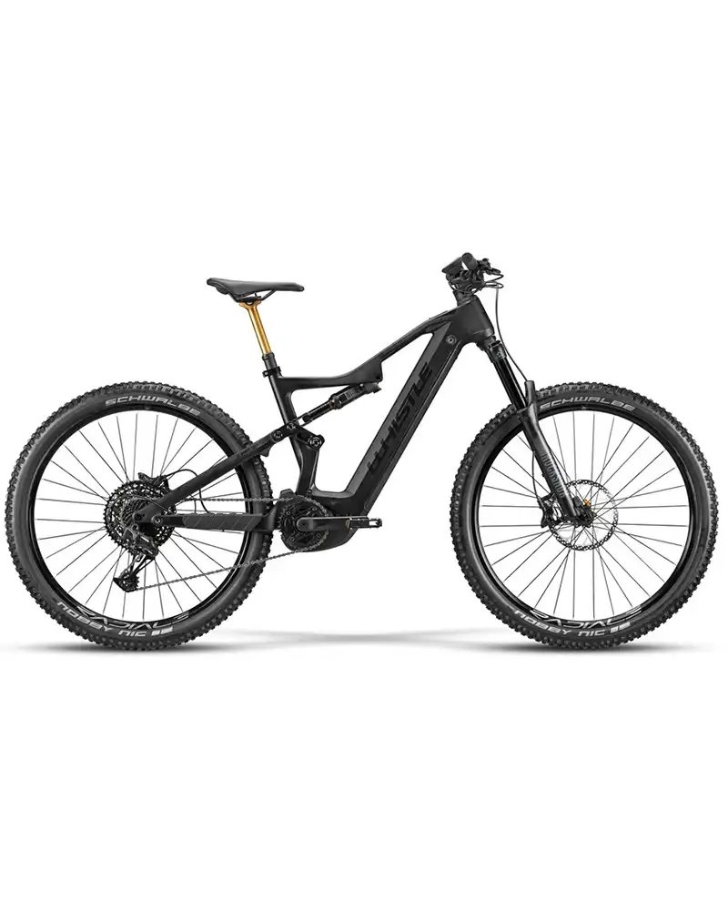 Whistle e-MTB B-Rush C6.2X Sram SX Eagle 12sp Bosch CX 750Wh Size 40, Black Matt/Gloss