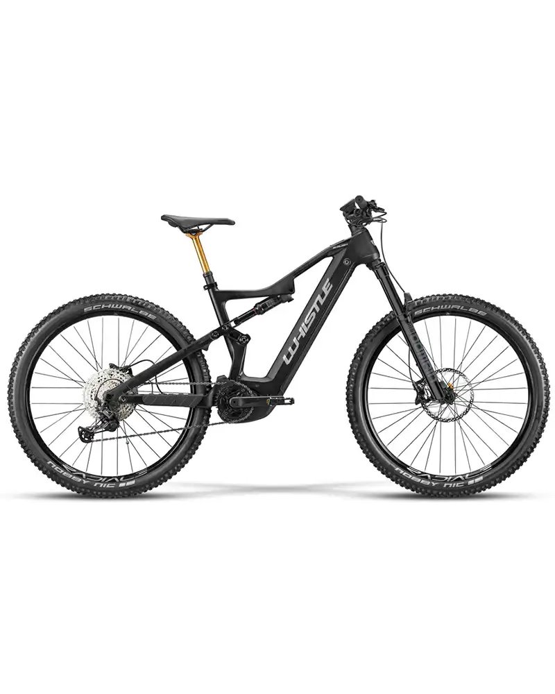 Whistle e-MTB B-Rush Sram SX Eagle 12V Bosch CX 750Wh Tg. 40, Nero/Argento Opaco/Lucido